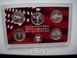 1999-2009 S 11 Silver Proof State Quarter Sets in Original US Mint Cases