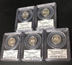 1999-2009 S Silver State Quarter 56 Coin Proof Set PCGS PR69 DCAM 25C New Holder