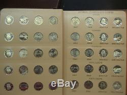 1999-2009 State Quarter Territories Complete Set 224 Coins withSilver Proof Dansco