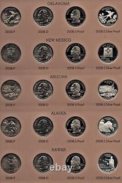 1999-2009 State & Territories Quarter Set PDSS Uncs, Proofs-Silver- Dansco Albums