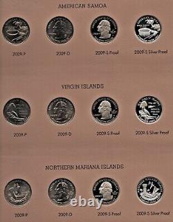 1999-2009 State & Territories Quarter Set PDSS Uncs, Proofs-Silver- Dansco Albums