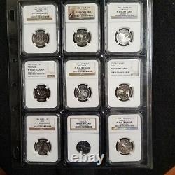 1999 2009 State & US Territories Quarters NGC PR70 UCAM ALL 112 COINS