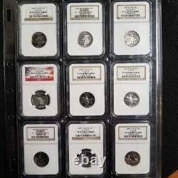 1999 2009 State & US Territories Quarters NGC PR70 UCAM ALL 112 COINS