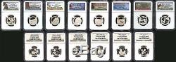 1999-2015-S Set of 86 Silver Proof State And ATB Quarters NGC PF-69 UC -147904