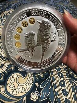1999 Australia US 50state quarter honor mark kookaburra kilo gilded silver coin