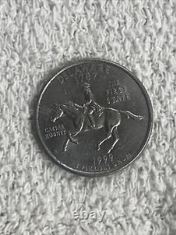1999 D 1787 Delaware First State Quarter Dollar Coin With Caesar Rodney
