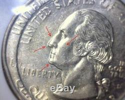 1999 D Washington Quarter, Triple Struck Conn. State Us Error Coin