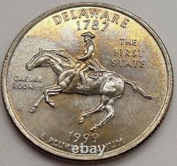1999 Delaware 1787 The First State Quarter Dollar Coin (AMAZING CONDITION)