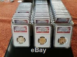 1999 S-2008 S SILVER STATE QUARTER SET NGC PF 69 ULTRA CAMEO 50 COINS WithBOXES