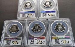 1999-S 25C PCGS PR70DCAM Top Registry 5 Coin completed Silver Key Date Set