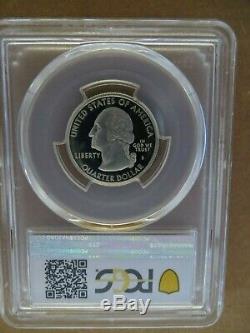 1999-S 25c Delaware SILVER State Blue Label Quarter Proof PCGS PR70DCAM