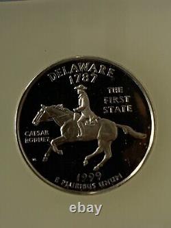 1999 S 25c silver PR70DCAM ICG Low Mintage Quarter Silver Dollar