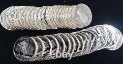 1999 S Connecticut State Quarter 90% Silver Proof Roll 40 US Coins GEM QUALITY