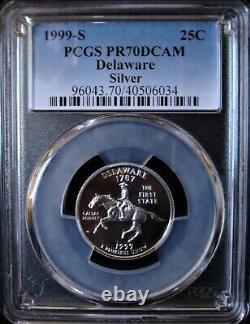 1999-S Delaware Silver State Quarter PCGS PR 70 DCAM