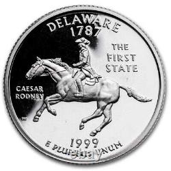 1999-S Delaware State Quarter Gem Proof Roll (Silver)