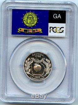 1999 S Georgia Silver State Quarter PCGS PR70 Graded DCAM Proof Coin 25 Cent