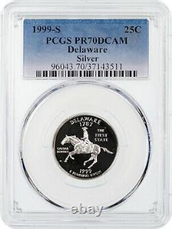 1999-S Silver Delaware State Quarter PCGS PR70DCAM RARE