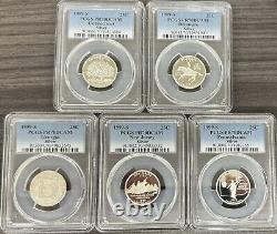 1999 S Silver Proof Quarter Set PCGS PR70DCAM