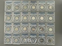 1999-S to 2008-S Complete Silver Statehood Quarter Set (50) PCGS PR69DCAM Silver