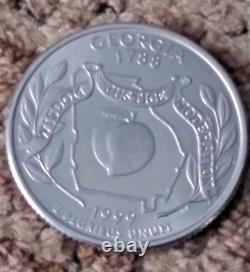 1999 Washington Georgia Quarter D Mint Mark