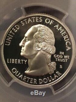 1999-s Delaware Silver Quarter-pcgs Pr70dcam-cameo Proof-flag Label