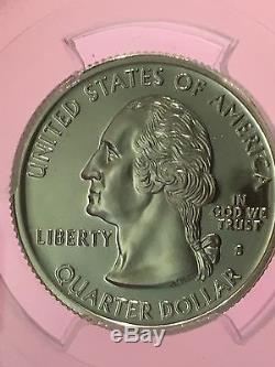 1999-s Delaware Silver Quarter-pcgs Pr70dcam-frosted Cameo Proof-flag Label
