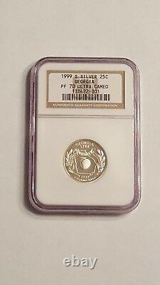1999-s Georgia silver quarter NGC Proof 70 ultra cameo