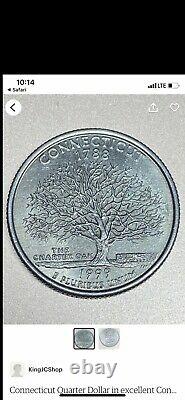 1999 s silver proof state Connecticut 1788 quarters Dollars Excellent Condition