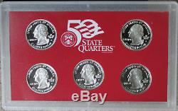 1999 thru 2009 Silver Proof State Quarter Run Silver 25c No Box No COA 56 Coins