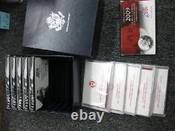 1999 thru 2009 Silver State Quarter Proof Set with Government Packaging & COAs