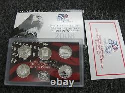 1999 thru 2009 Silver State Quarter Proof Set with Government Packaging & COAs