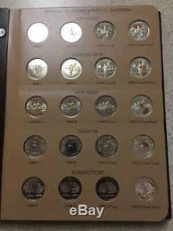1999 to 2003 PDSS STATE QUARTER SET IN DANSCO ALBUM 100 COIN SET SILVER Proof