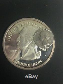 1/4 Pound. 999 Fine Silver Round State Quarter Commemorative