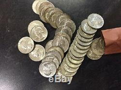 1 Roll Of Mixed Years United States Unc 90% Silver Washington Quarters $10 Face