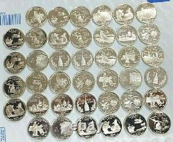 2000,01,04 S State Quarter Roll Gem Deep Cameo 90% Silver Proof 40 US Coins M75