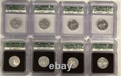 2000 & 2001 S ICG Signature State silver proof Quarter Series