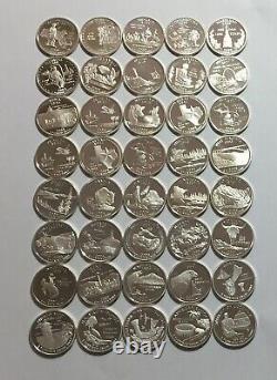 2000-2009 S Washington proof silver state quarter mixed roll 90% 40 $10 face. 25