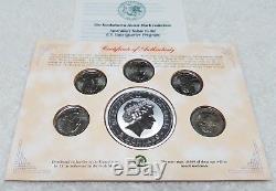 2000 Australian Kookaburra 2 oz Silver Coin State Quarter Honor Mark Collection