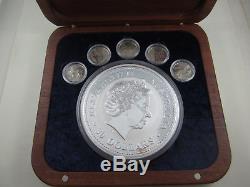 2000 Kilo KOOKABURRA Honor Mark AG Coin with gold privies of US State Quarters