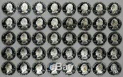 2000+ PROOF SILVER STATE QUARTERS 90% FULL ROLL 40 COINS (a)