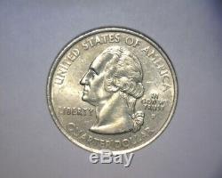 2000 P Washington Quarter, MISSING REVERSE CLAD LAYER, N. H. STATE US ERROR COIN