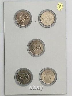 2000 Plated State QUARTER Proof Statehood Five 25 Cents 5 Coin Set