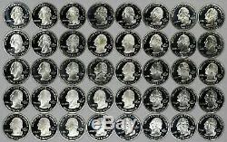2000+ Proof Silver State Quarters 90% Full Roll 40 Coins (b)