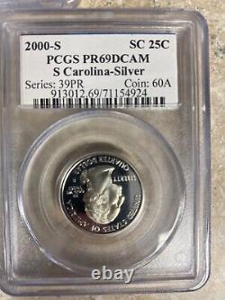 2000 S Silver State Quarter Set PCGS PR69DCAM