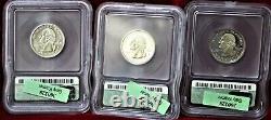 2000 S United States State Quarters Silver Set! Graded Pr70 By Icg