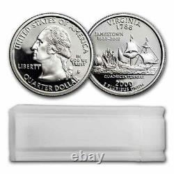 2000-S Virginia Statehood Quarter 40-Coin Roll Proof (Silver) SKU#40859