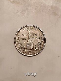 2000-s 90% Silver Maryland Qtr Gem Quality-deep Cameo Low Mintage