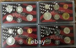 2001-2004-2007-2008 State Quarters Silver Proof Sets