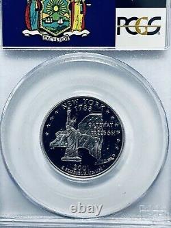 2001-S New York Statehood Silver Quarter PCGS PR70DCAM
