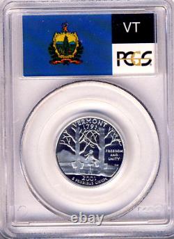 2001-S PCGS PR69DCAM SILVER State Quarters State Labels 5 Coins